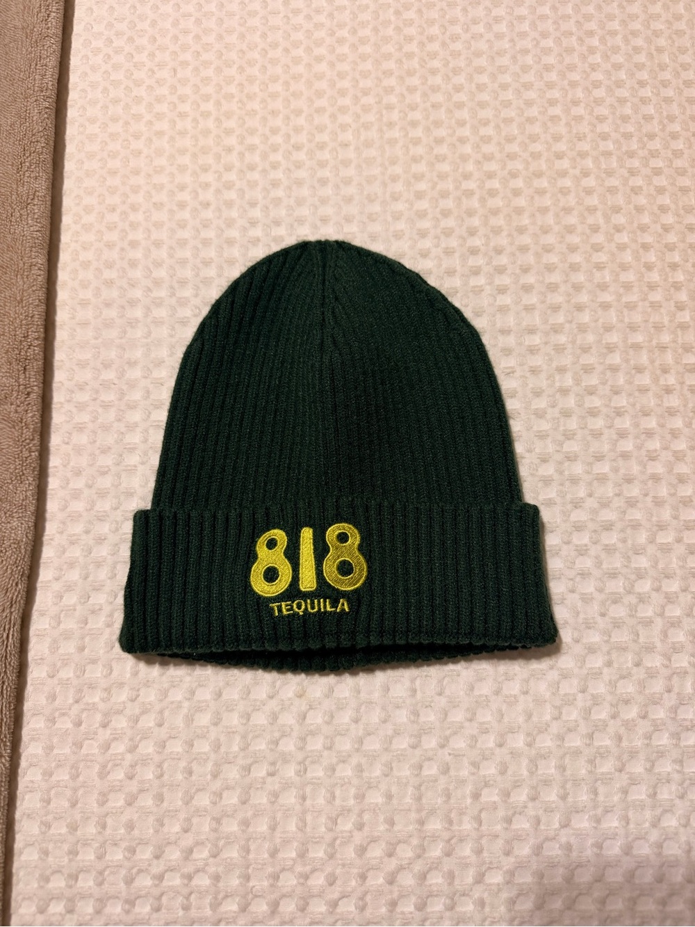 818 tequila forest green beanie never worn